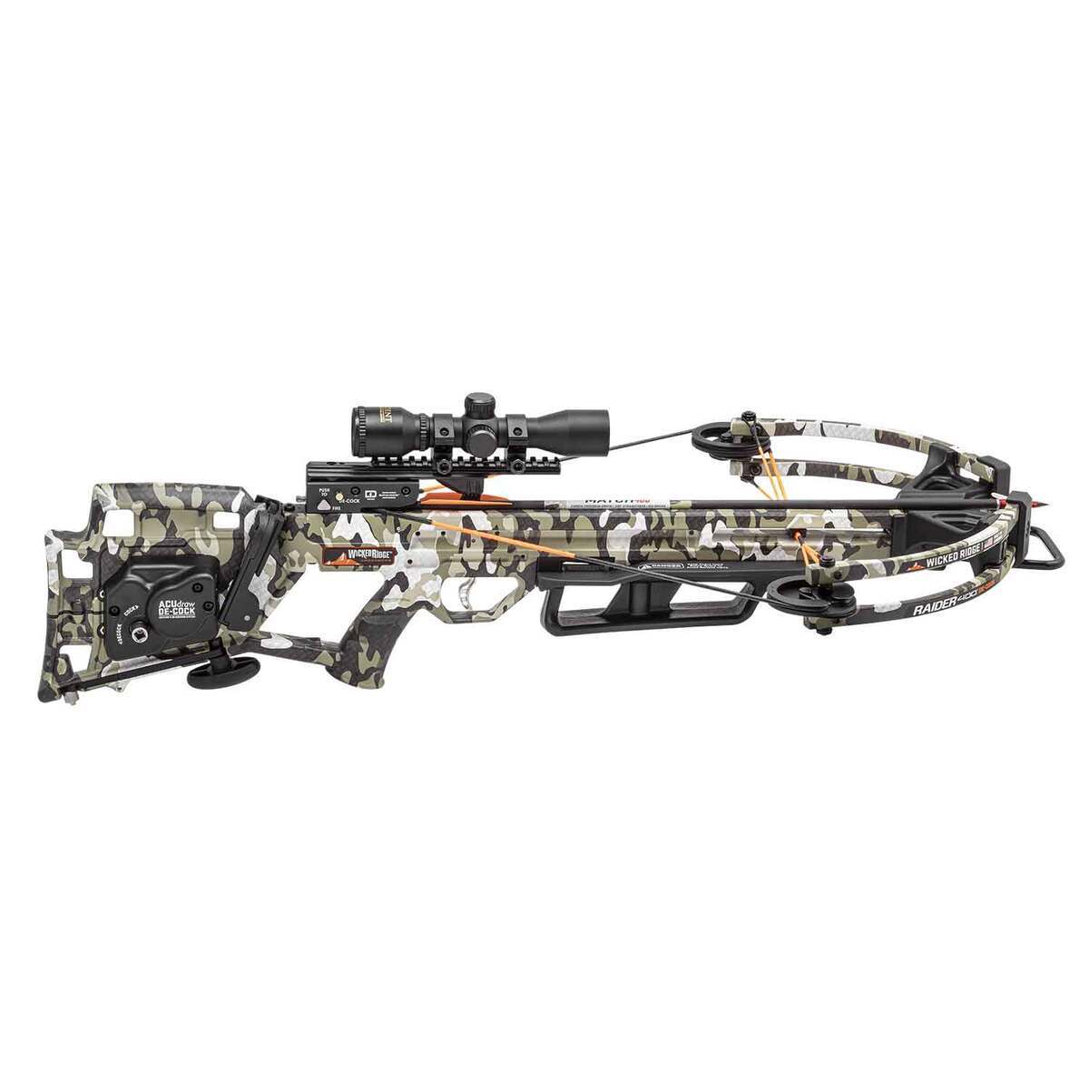Wicked Ridge Raider De-Cock Camo Crossbow - Camo Wicked Ridge Raider De-Cock Camo Crossbow - Camo