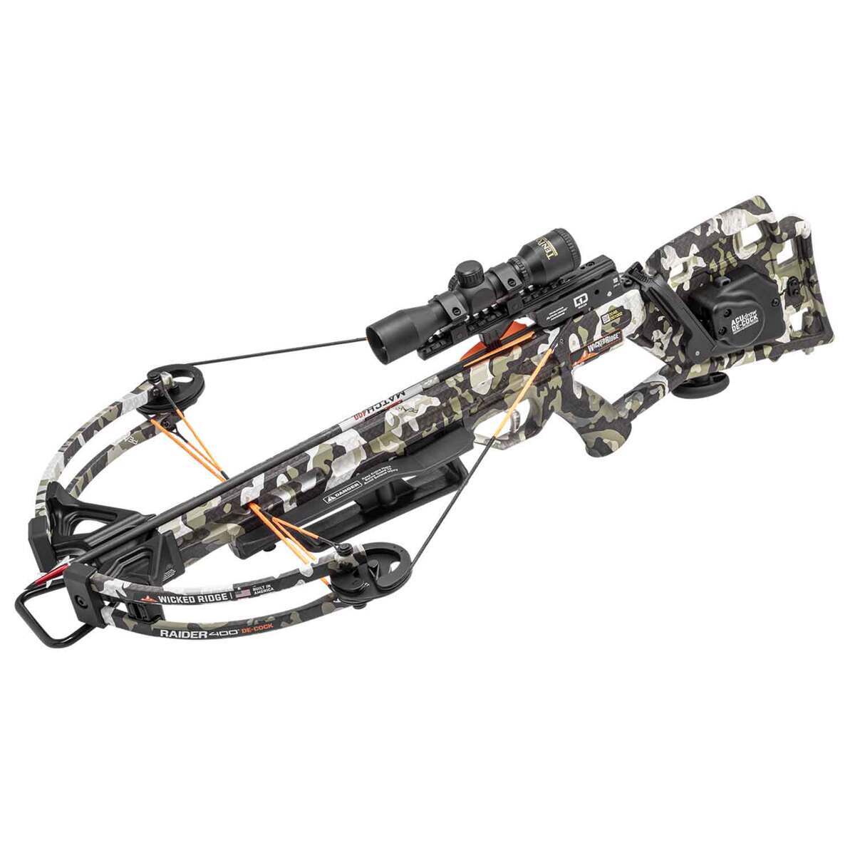 Wicked Ridge Raider De-Cock Camo Crossbow - Camo Wicked Ridge Raider De-Cock Camo Crossbow - Camo