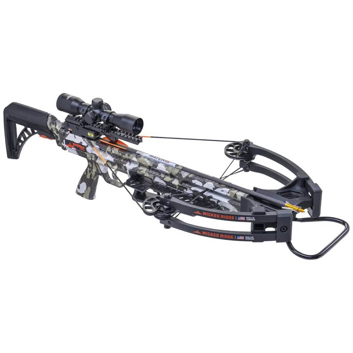 Wicked Ridge Mi Wicked Ridge Warrior 400 Peak XT/Black Camo Crossbow - Package ...