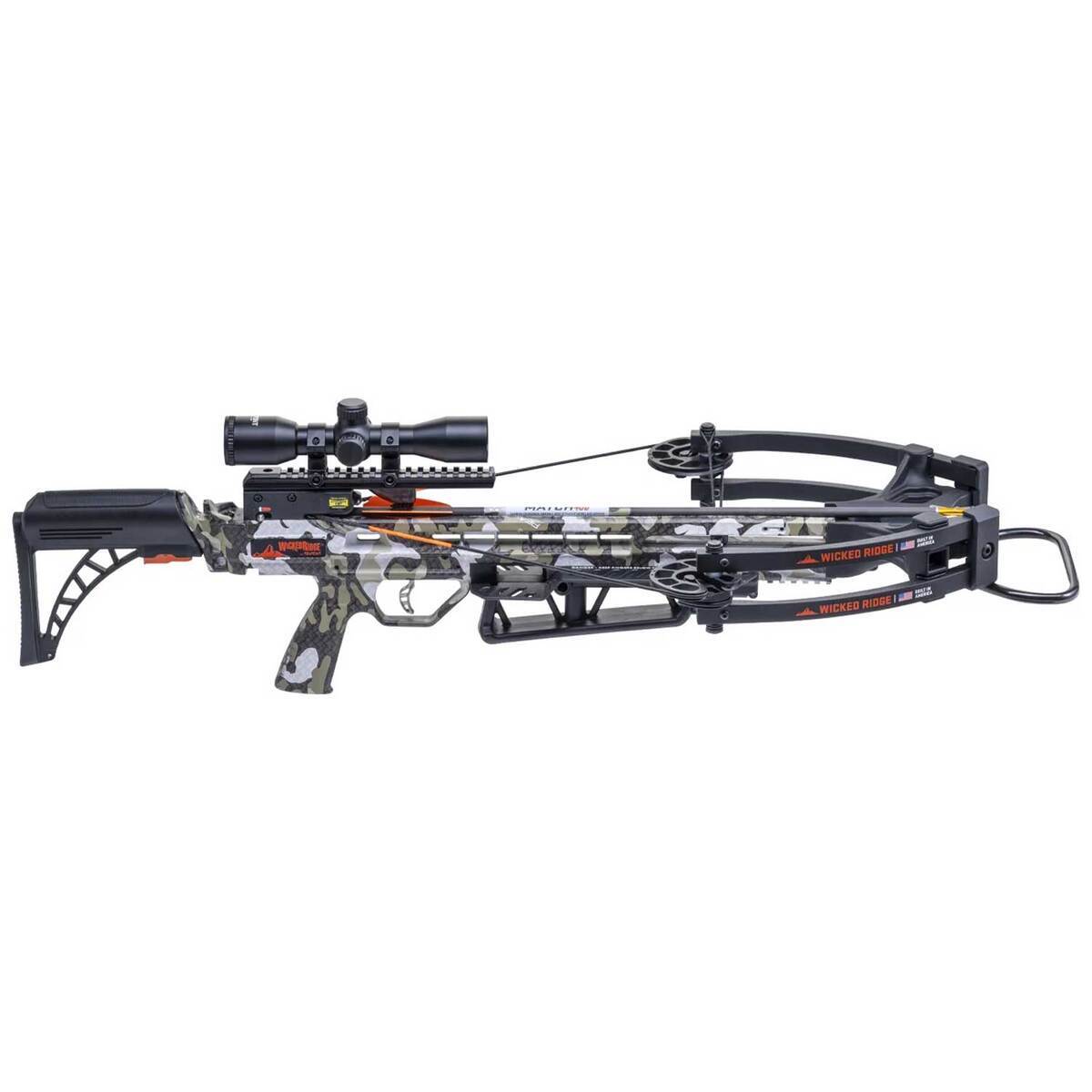 Wicked Ridge 405 Wicked Ridge Warrior 400 Peak XT/Black Camo Crossbow - Package ...