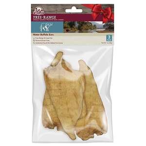 Wild Eats Water Buffalo Ear Dog Treats - 3 Pack