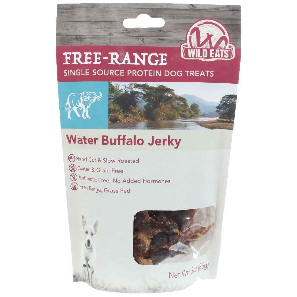 Wild Eats Water Buffalo Jerky Dog Treats 3oz Sportsman's Warehouse
