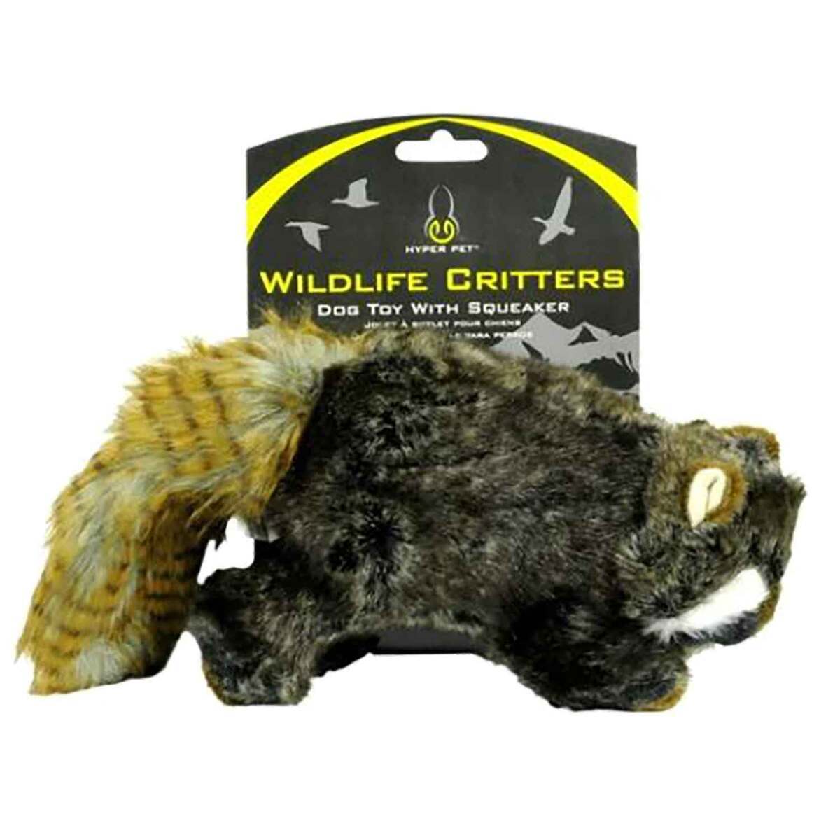 Hyper Pet Wildlife Critters with Squeakers Racoon Dog Toy - Brown Hyper Pet Wildlife Critters with Squeakers Racoon Dog Toy - Brown