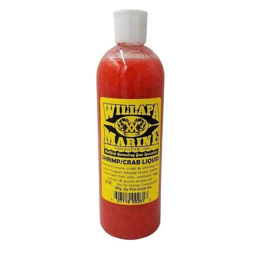 Willapa Marine Shrimp/Crab Liquid Bait Scent - 16oz - Willapa Marine