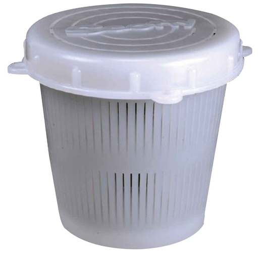 Willapa Marine Vented Plastic Bait Jar Crab Gear - White - Willapa