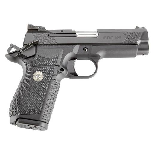 Wilson Combat 1911 EDC X9 9mm Luger 4in Black Stainless Steel Pistol- 15+1 Rounds - Black image