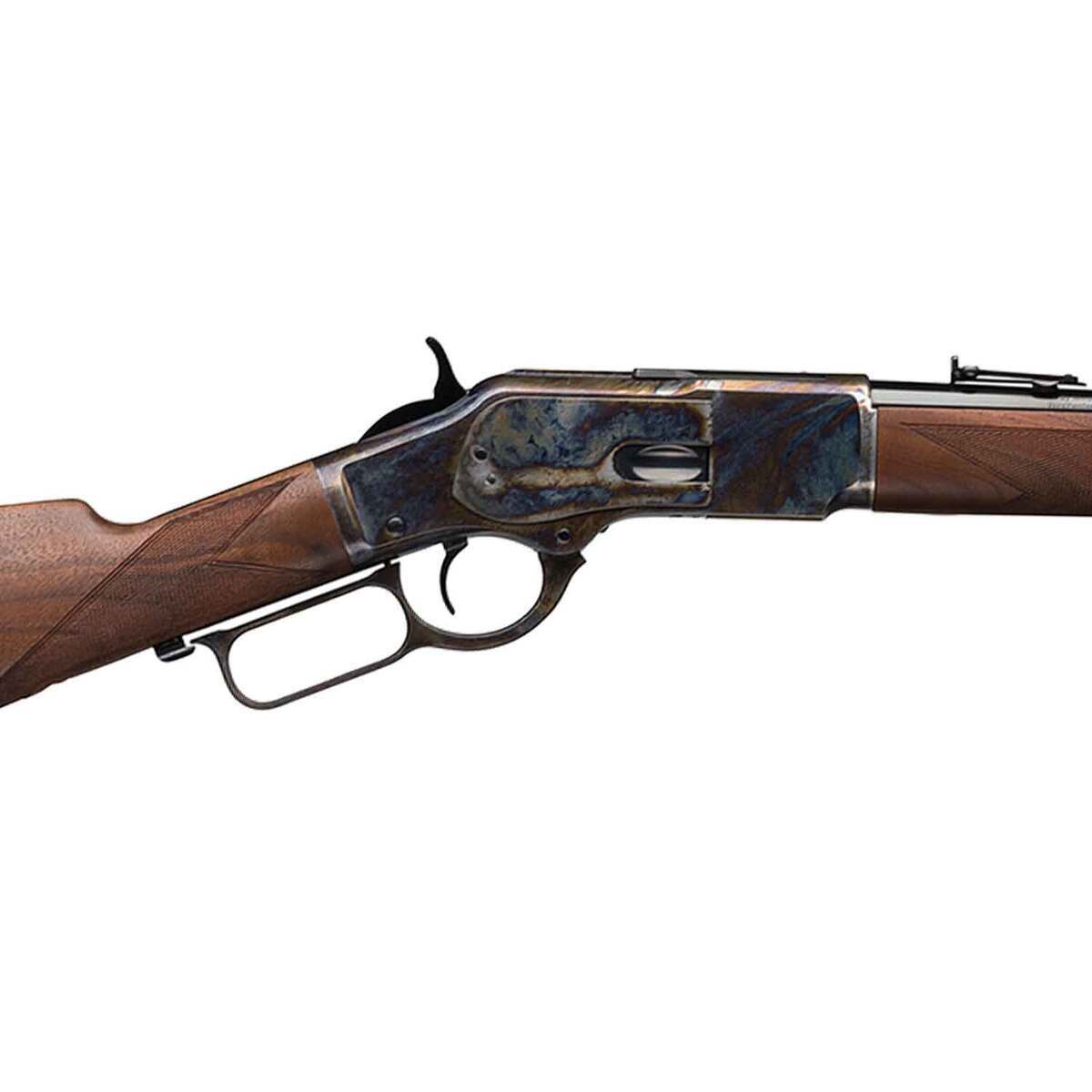 Winchester 1873 Competition Carbine Walnut Polished Blued Lever Action Rifle - 45 (Long) Colt - 20in - Brown Winchester 1873 Competition Carbine Walnut Polished Blued Lever Action Rifle - 45 (Long) Colt - 20in - Brown
