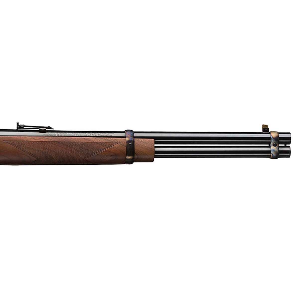 Winchester 1873 Competition Carbine Walnut Polished Blued Lever Action Rifle - 45 (Long) Colt - 20in - Brown Winchester 1873 Competition Carbine Walnut Polished Blued Lever Action Rifle - 45 (Long) Colt - 20in - Brown