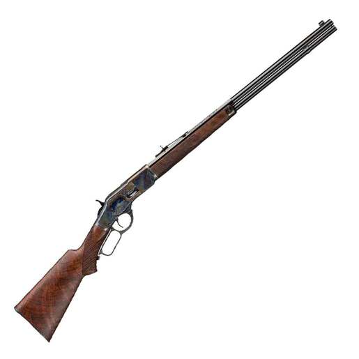 Winchester 1873 Deluxe Sporting 44-40 Winchester Blued Lever Action Rifle – 24in – Brown