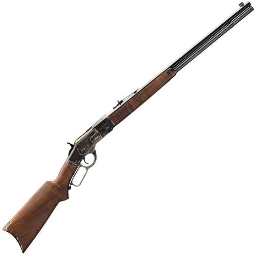 Winchester 1873 Sporter Octagon 357 Magnum Blued Walnut Lever Action Rifle – Brown