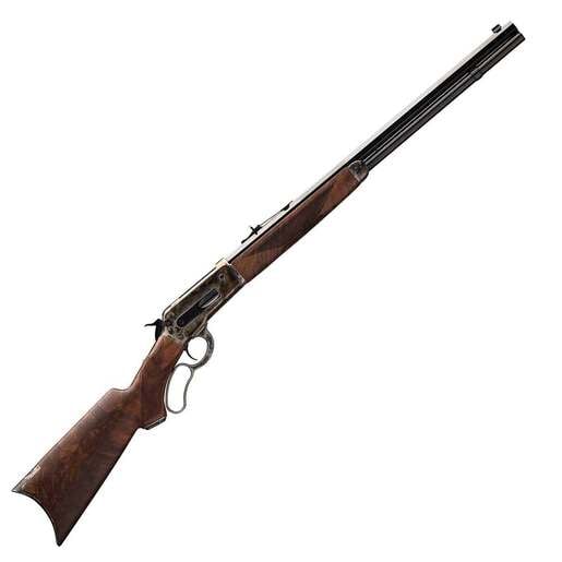Winchester 1886 Deluxe CCH Polish Blued Lever Action Rifle - 45-90 - 24in - Brown image
