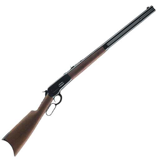 Winchester 1886 Short Blued Lever Action Rifle - 45-90 Winchester - 24in - Brown image