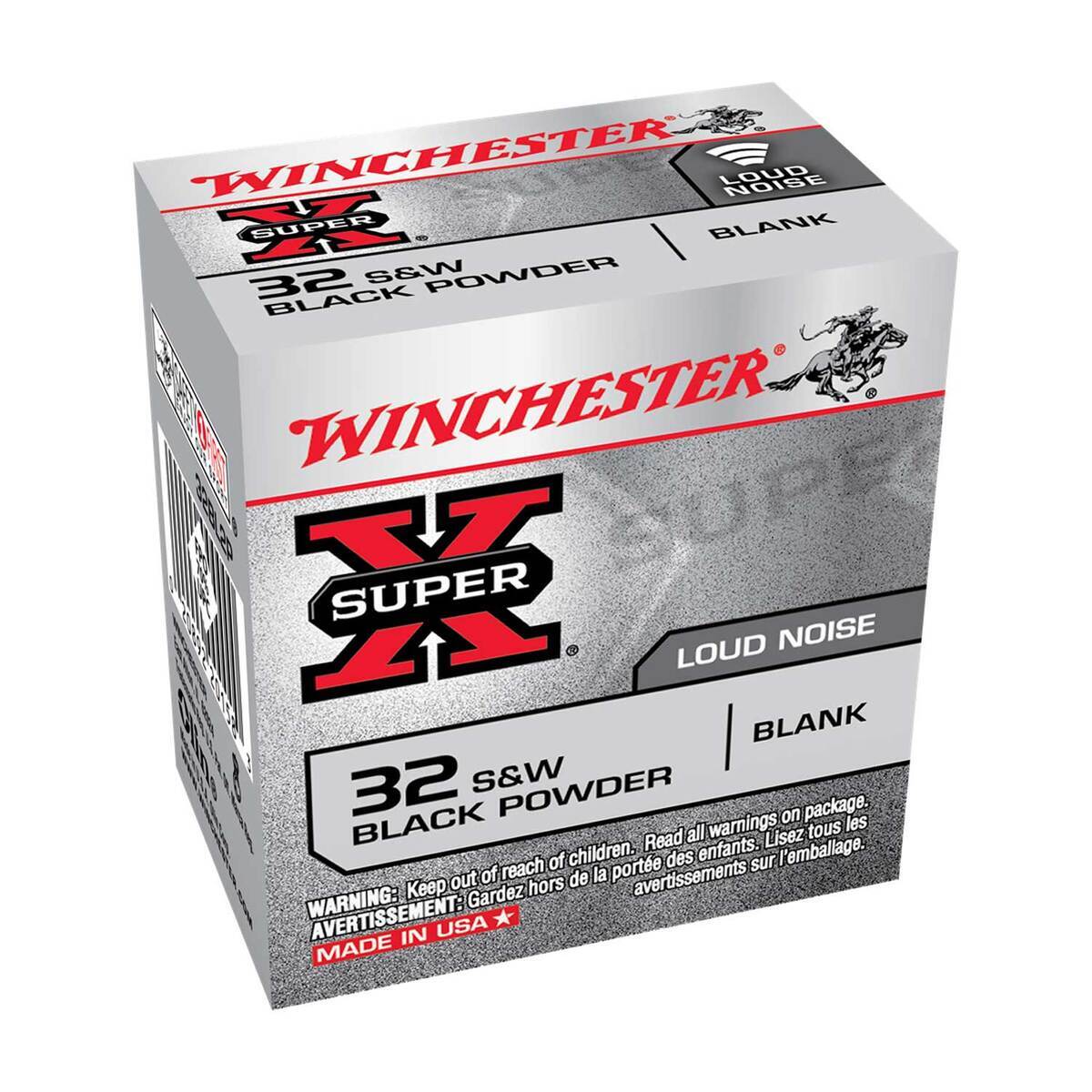 Winchester 32 S&W Black Powder Blank Handgun Ammo - 50 Rounds Winchester 32 S&W Black Powder Blank Handgun Ammo - 50 Rounds