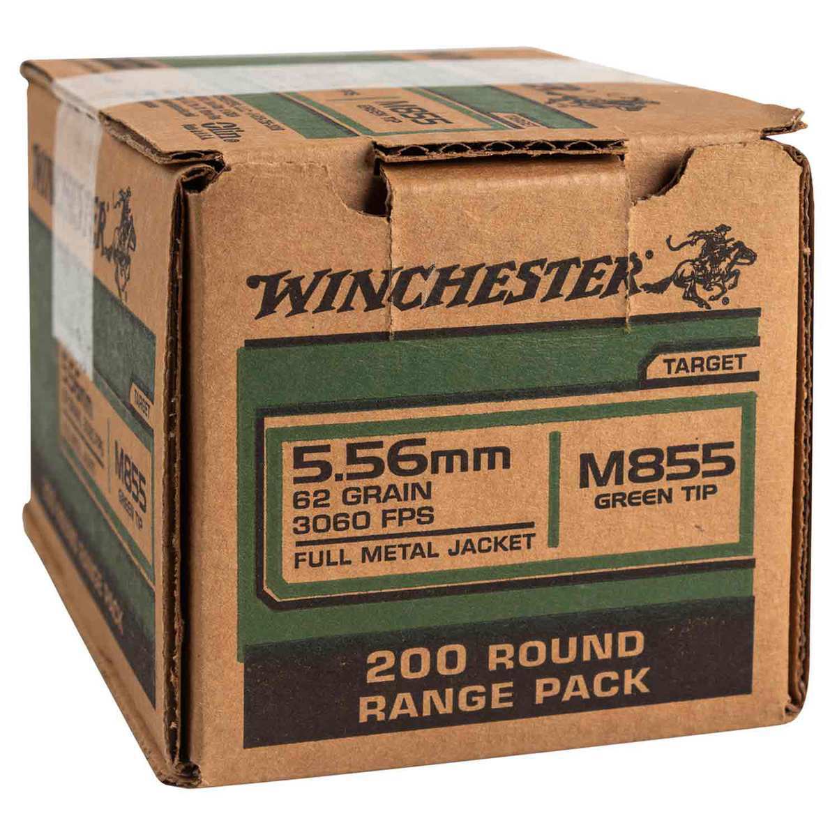 Winchester 5.56mm NATO 62gr FMJLC Rifle Ammo - 200 Rounds Winchester 5.56mm NATO 62gr FMJLC Rifle Ammo - 200 Rounds