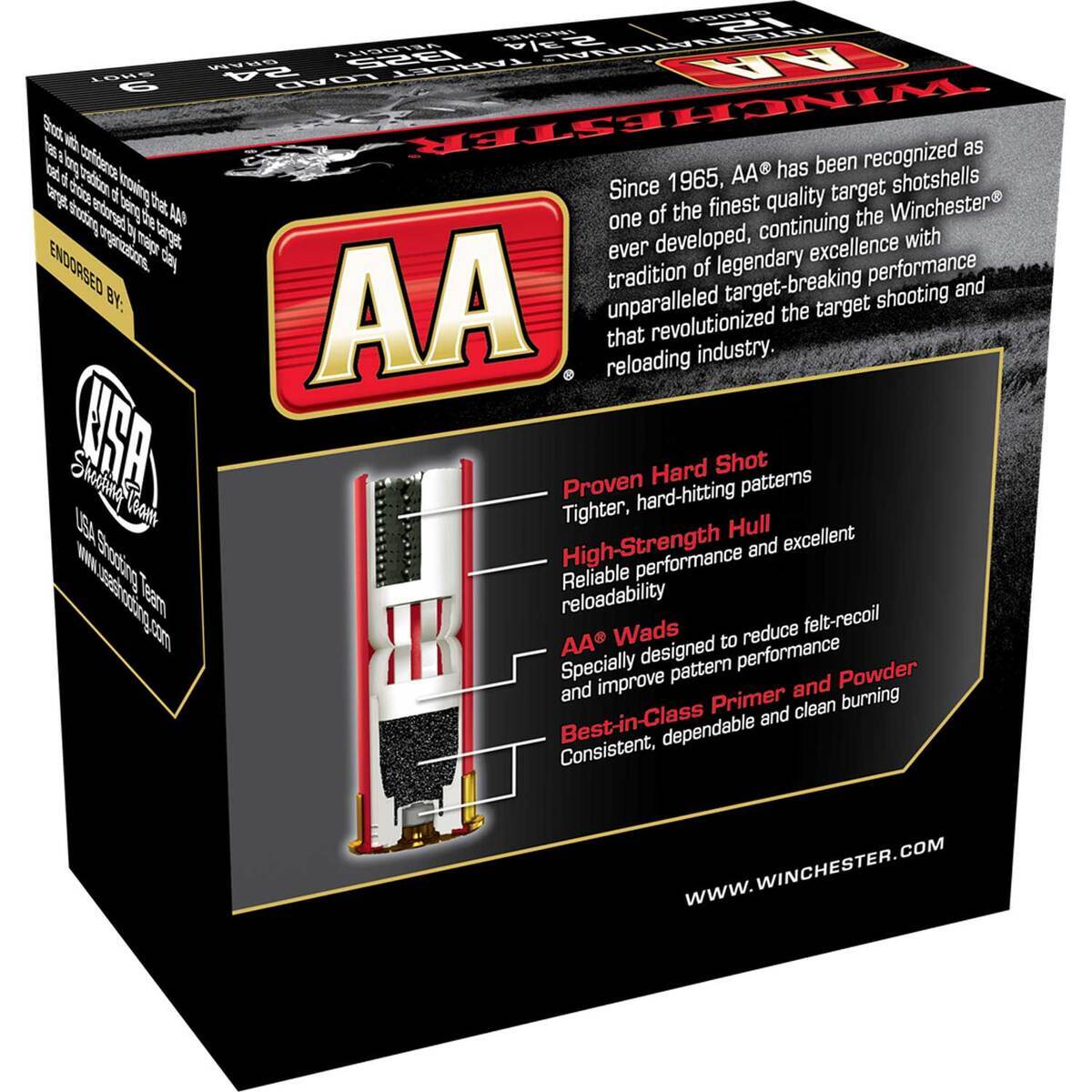 Winchester AA 12 Gauge 2-3/4in 24 gram #9 Target Shotshells - 25 Rounds Winchester AA 12 Gauge 2-3/4in 24 gram #9 Target Shotshells - 25 Rounds