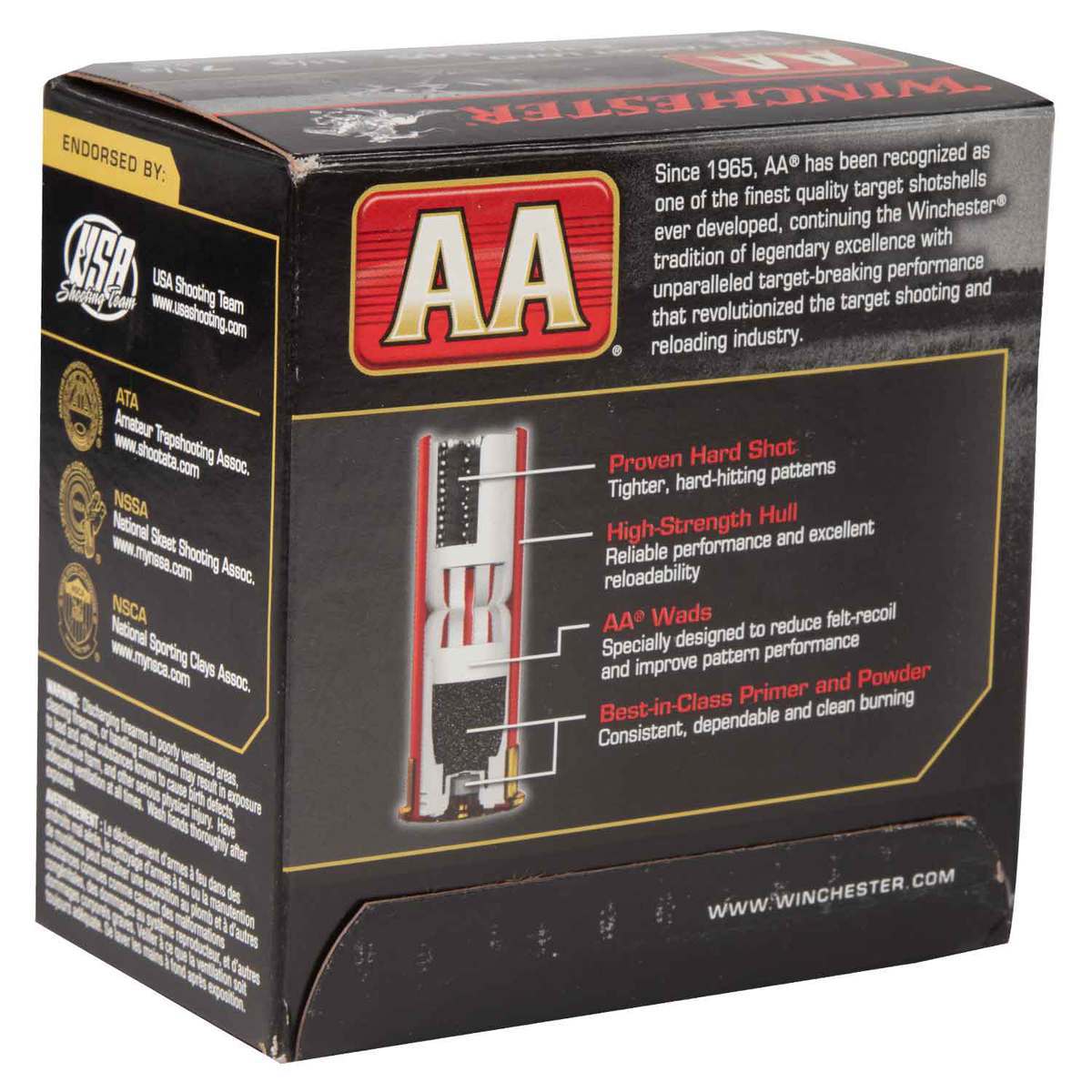 Winchester AA 12 Gauge 2-3/4in #7.5 1-1/8oz Target Shotshells - 25 Rounds Winchester AA 12 Gauge 2-3/4in #7.5 1-1/8oz Target Shotshells - 25 Rounds