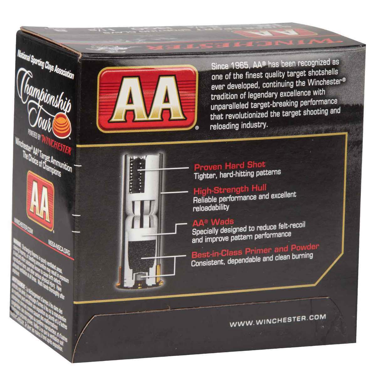Winchester AA 12 Gauge 2-3/4in #8 1-1/8oz Target Shotshells - 25 Rounds Winchester AA 12 Gauge 2-3/4in #8 1-1/8oz Target Shotshells - 25 Rounds