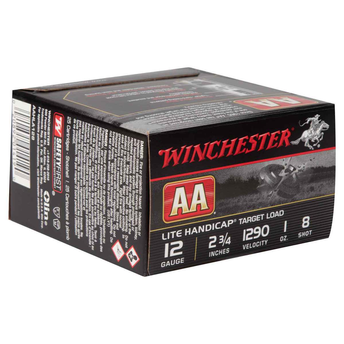 Winchester AA 12 Gauge 2-3/4in #8 1oz Target Shotshells - 25 Rounds Winchester AA 12 Gauge 2-3/4in #8 1oz Target Shotshells - 25 Rounds