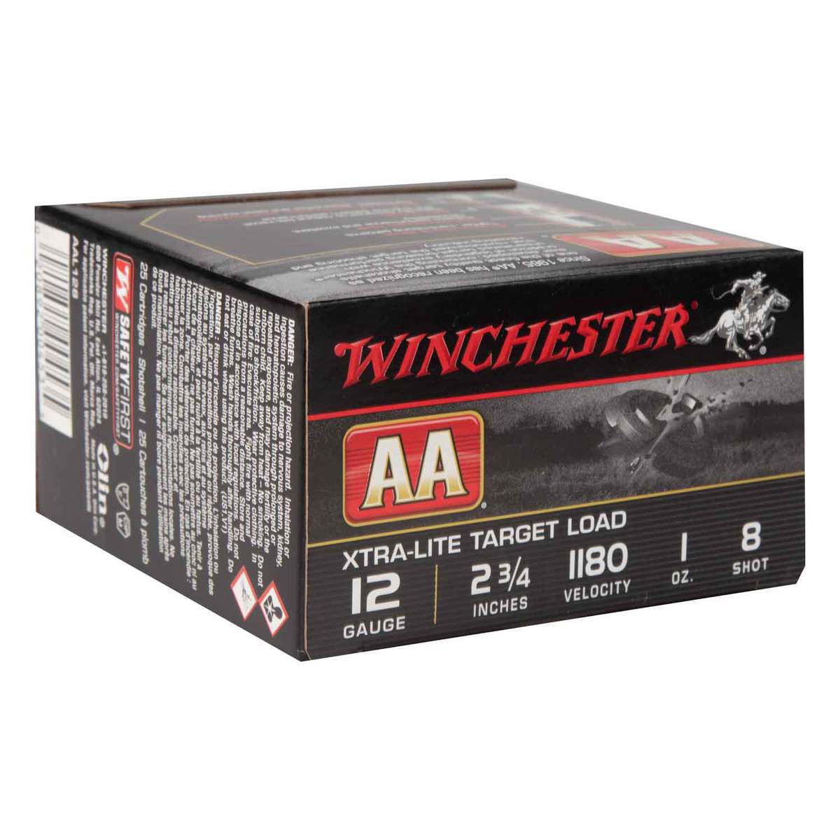 Winchester AA 12 Gauge 2-3/4in #8 1oz Target Shotshells - 25 Rounds Winchester AA 12 Gauge 2-3/4in #8 1oz Target Shotshells - 25 Rounds