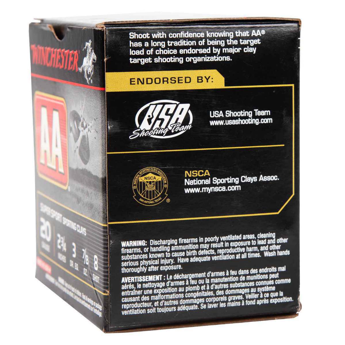 Winchester AA 20 Gauge 2-3/4in #8 7/8oz Target Shotshells - 25 Rounds Winchester AA 20 Gauge 2-3/4in #8 7/8oz Target Shotshells - 25 Rounds