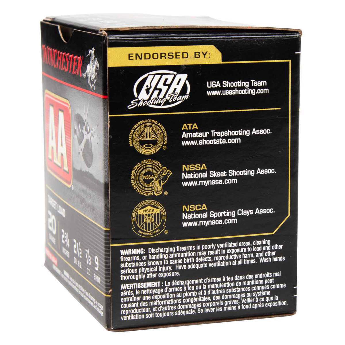 Winchester AA 20 Gauge 2-3/4in #9 7/8oz Target Shotshells - 25 Rounds Winchester AA 20 Gauge 2-3/4in #9 7/8oz Target Shotshells - 25 Rounds