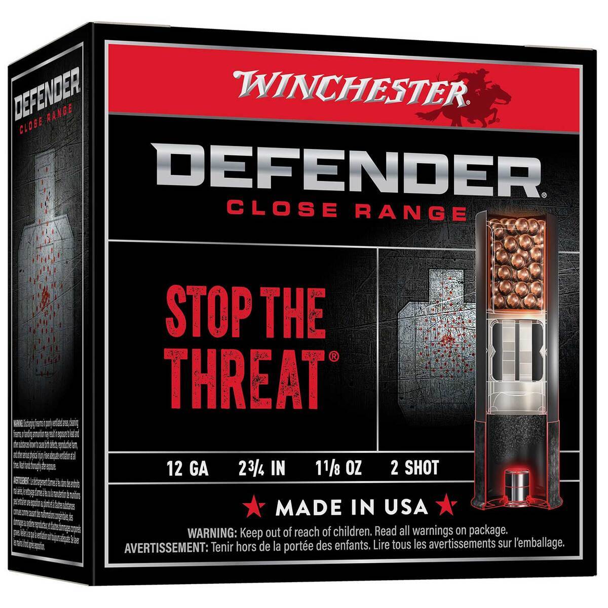 Winchester Ammo Defender 2-3/4in #2 1-1/8oz Target Shotshells - 25 Rounds Winchester Ammo Defender 2-3/4in #2 1-1/8oz Target Shotshells - 25 Rounds