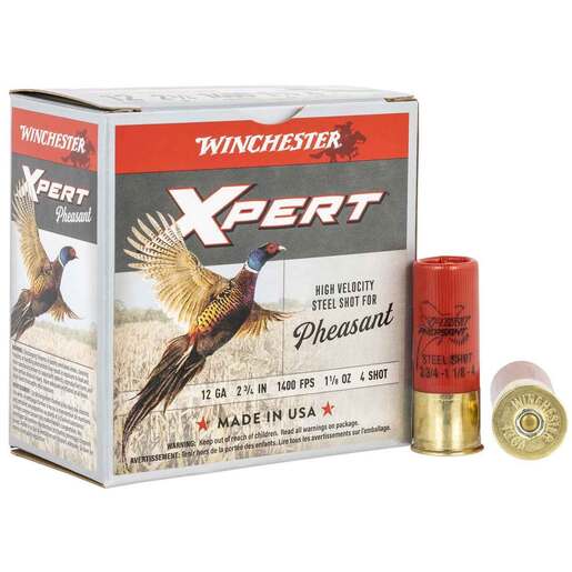 Winchester Xpert 12 Gauge 2-3/4in #4 1-1/8oz Upland Shotshells Ammo - 25 Rounds Ammo - #4 25 Rounds - #4 Ammo
