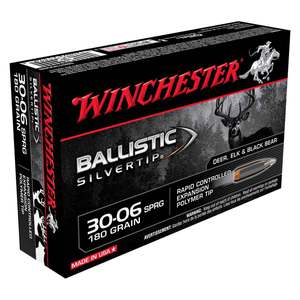 Winchester Ballistic Silvertip 30-06 Springfield 180gr Ballistic Silvertip Rifle Ammo - 20 Rounds