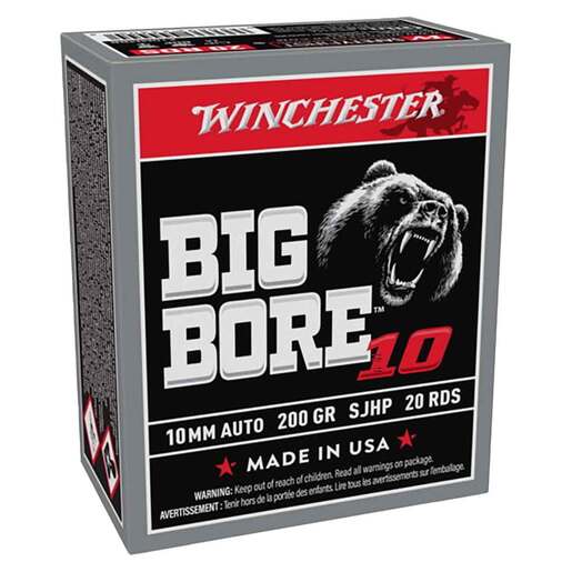 Winchester Big Bore 10mm Auto 200gr JHP Handgun Ammo Ammo - 20 Rounds 20 Rounds Ammo