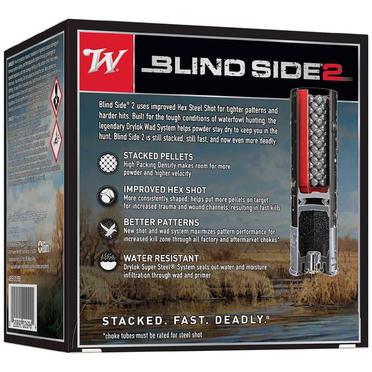 Winchester Blind Side 2 12 Gauge 3-1/2in BB 1-5/8oz Waterfowl Shotshells - 25 Rounds Winchester Blind Side 2 12 Gauge 3-1/2in BB 1-5/8oz Waterfowl Shotshells - 25 Rounds