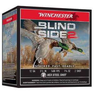 Winchester Blind Slide 2 12 Gauge 3.5in #2 1-5/8 oz Waterfowl Shotshells - 25 Rounds