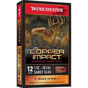 Winchester Copper Impact 12 Gauge 2-3/4in 1oz Slug - 5 Rounds