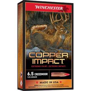 Winchester Copper Impact 6.5 Creedmoor 125gr Copper Rifle Ammo - 20 Rounds