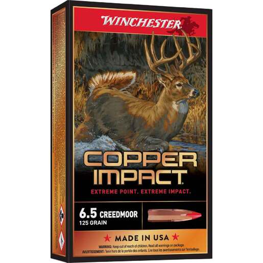 Winchester Copper Impact 6.5 Creedmoor 125gr Extreme Point Rifle Ammo Ammo - 20 Rounds 20 Rounds Ammo