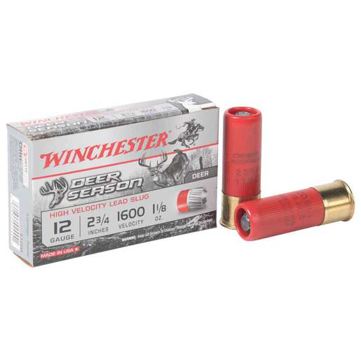 Winchester Deer Season 12 Gauge 2-3/4in 1-1/4oz Slug Shotshells – 5 Rounds