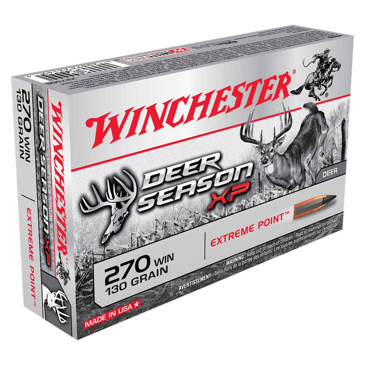 Winchester Deer Season XP 270 Winchester 130gr XP Rifle Ammo - 20 Rounds Winchester Deer Season XP 270 Winchester 130gr XP Rifle Ammo - 20 Rounds
