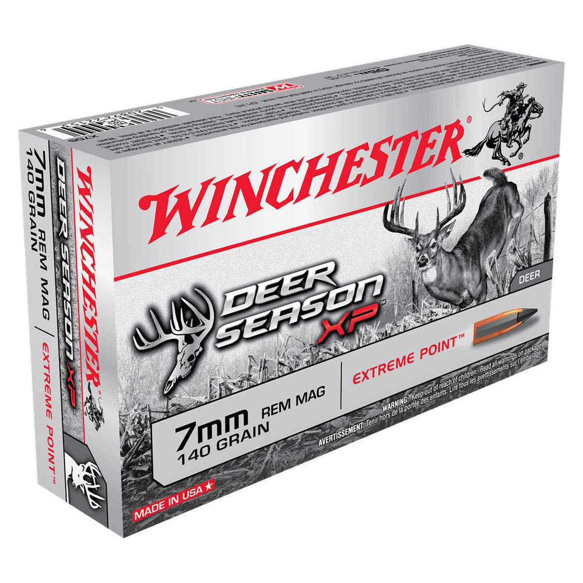 Winchester Deer Season XP 7mm Remington Magnum 140gr XP Rifle Ammo - 20 Rounds Winchester Deer Season XP 7mm Remington Magnum 140gr XP Rifle Ammo - 20 Rounds
