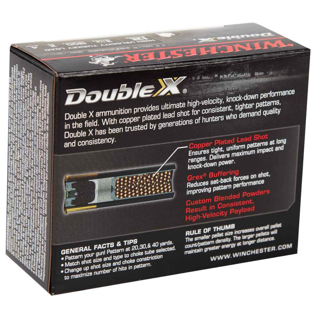 Winchester Double X High Velocity 12 Gauge 3.5in #4 2oz Turkey Shotshells - 10 Rounds Winchester Double X High Velocity 12 Gauge 3.5in #4 2oz Turkey Shotshells - 10 Rounds
