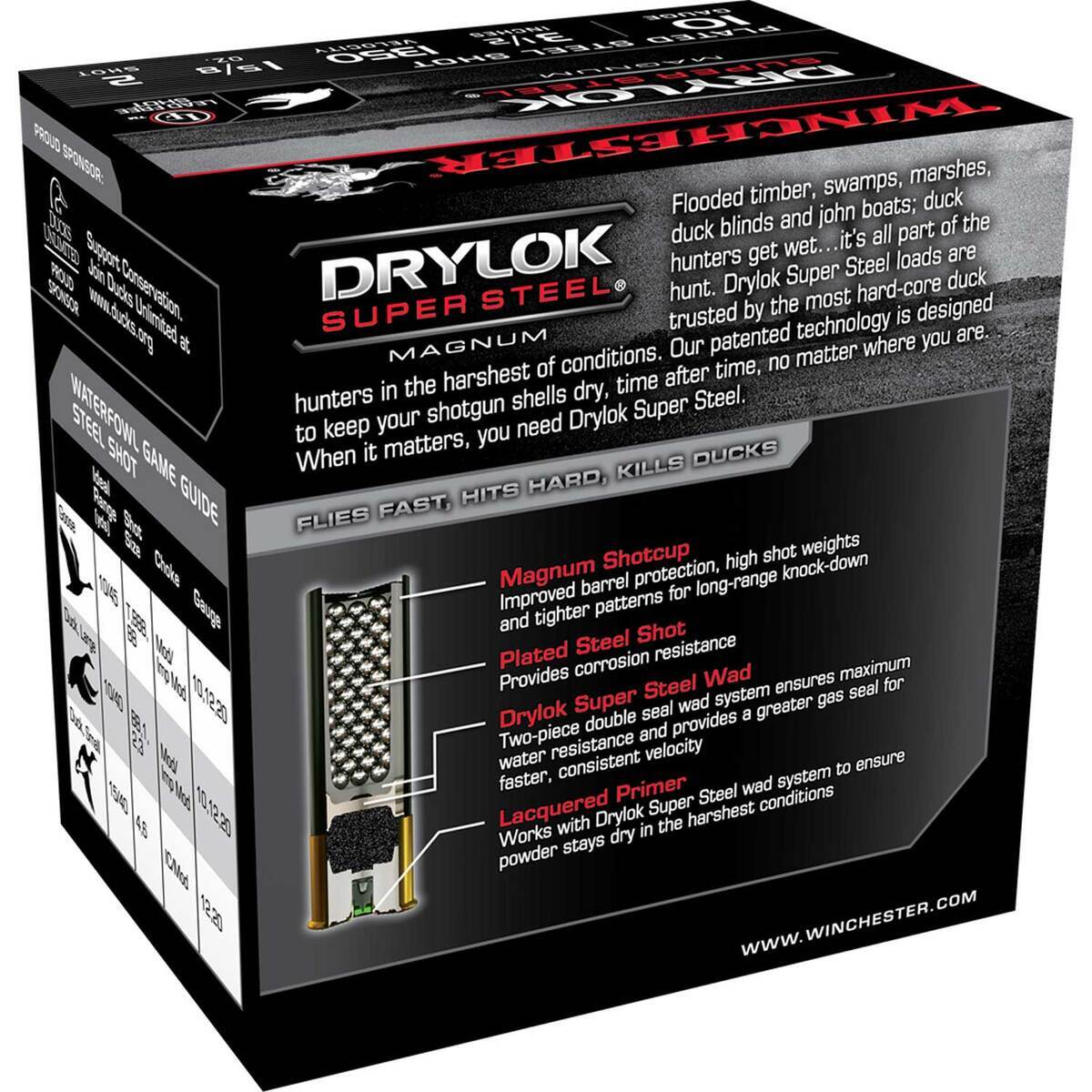 Winchester DryLok 10 Gauge 3-1/2in 1-5/8oz #2 Waterfowl Shotshells - 25 Rounds Winchester DryLok 10 Gauge 3-1/2in 1-5/8oz #2 Waterfowl Shotshells - 25 Rounds