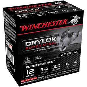 Winchester DryLok Super Steel 12 Gauge 2-3/4in #4