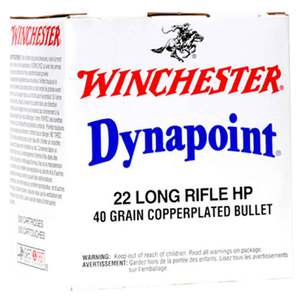 Winchester Dynapoint 22 Long Rifle 40gr HP Rimfire Ammo - 500 Rounds