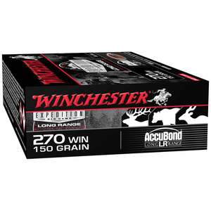 Winchester Expedition Big Game Long Range 270 Winchester 150gr Accubond Rifle Ammo - 20 Rounds