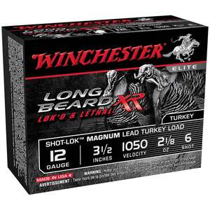 Winchester Long Beard XR 12 Gauge 3-1/2in #6 2-1/8oz Turkey Shotshells - 10 Rounds