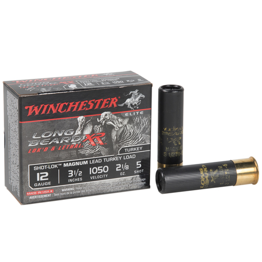 Winchester Long Beard XR 12 Gauge 3-1/2in 2-1/8 oz Turkey Shotshells – 10 Rounds – #5