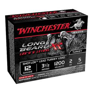 Winchester Long Beard XR 12 Gauge 3-1/2in #5 2oz Turkey Shotshells - 10 Rounds