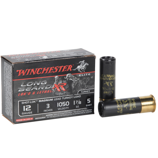 Winchester Long Beard XR 12 Gauge 3in 1-7/8 oz Turkey Shotshells – 10 Rounds – #5