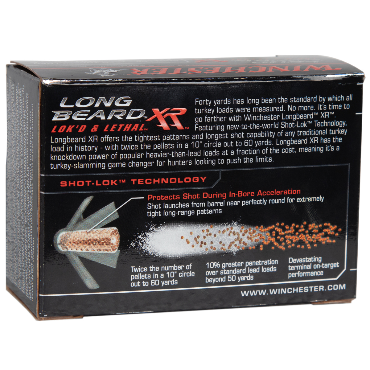 Winchester Long Beard XR Shot-Lok Turkey 12 Gauge 3in #6 1-3/4oz Turkey Shotshells - 10 Rounds Winchester Long Beard XR Shot-Lok Turkey 12 Gauge 3in #6 1-3/4oz Turkey Shotshells - 10 Rounds