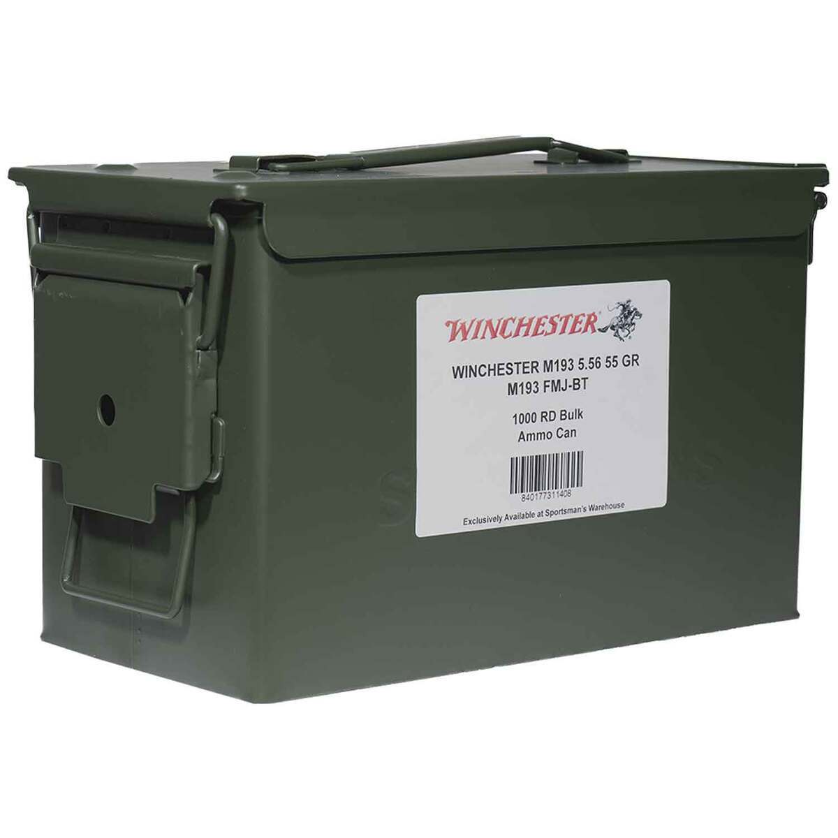 Winchester M193 5.56mm NATO 55gr FMJBT Rifle Ammo Metal Can Combo - 1000 Rounds Winchester M193 5.56mm NATO 55gr FMJBT Rifle Ammo Metal Can Combo - 1000 Rounds