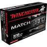 Winchester Match 308 Winchester 168gr HPBT Rifle Ammo - 20 Rounds