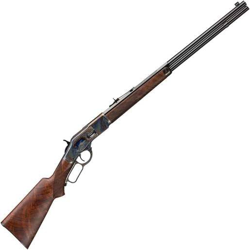 Winchester Model 1873 Deluxe Sporter Color Case Hardened/Walnut Lever Action Rifle - 45 (Long) Cult - Black Wood image
